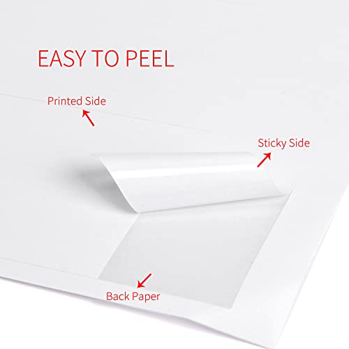 Adhes 2-3/7"X 1-1/5"(62Mm*31Mm) Direct Thermal Labels, 1000 Sheet Address Label, Labels Stickers For Printer, Compatible With Thermal Printer, Barcodes Labels, Per Sheet 27 Labels, 10Packs #TOP4