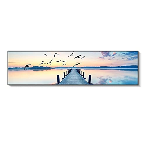 Toile diamond painting XXL pour grand mur vide kit broderie paysage strass colorés