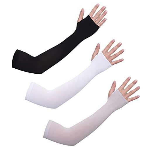 tao pipe 3 Paires Manchette Bras Homme Femme Protection UV Manches Bras Rafraîchissant Soleil Bras Couverture Elastiques Stretch Bras Antidérapant pour Été Activités Plein Air Couvertures