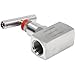 2 Port Straight Needle Valve, 5 Sizes NPT Female Connection, 316 Stainless Steel Industrial Hydraulic Flow Control Valve, Maximum Working Pressure 6000PSI, 3/4 in
