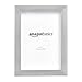 AmazonBasics Photo Picture Frame - 5" x 7", Nickel, 5-Pack