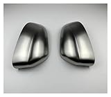 ZaLiX Car Rearview Mirror Cover Trim Silver Cerium Grey Side Wing Rear View Compatible with BMW X3 G01 2018 2019 X4 G02 X5 G05 X6 X7 G07