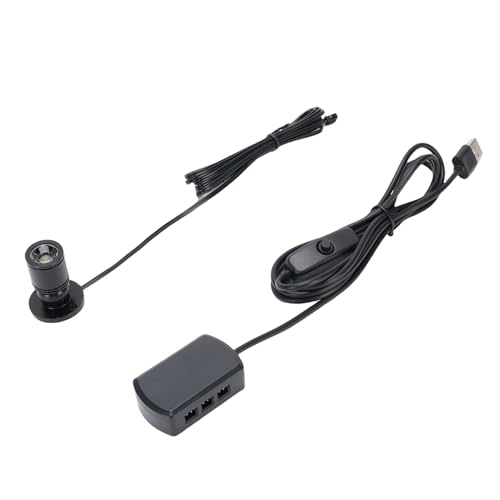 Mini foco LED USB para vitrinas de joyería y figuras de colección en aleación de aluminio