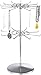 Polmart Drehbarer Schmuckständer aus Metall, Schmuckbaum Schmuckhalter für Ketten und Ohrringe, Höhenverstellbar bis 65 cm - 20 Haken