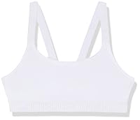 Bonds Girls’ Underwear Performance Micro Crop, White, 14/16