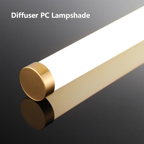 Iluminación de pared interior moderna LED larga oro para sala de estar 4