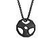 Yifnny Collana con Manubri, Collana da Uomo con Ciondolo con Manubri Fitness in Acciaio Inossidabile e Catena per Allenamento con Bilanciere per Gioielli da Sollevamento Pesi da Uomo (Nero)