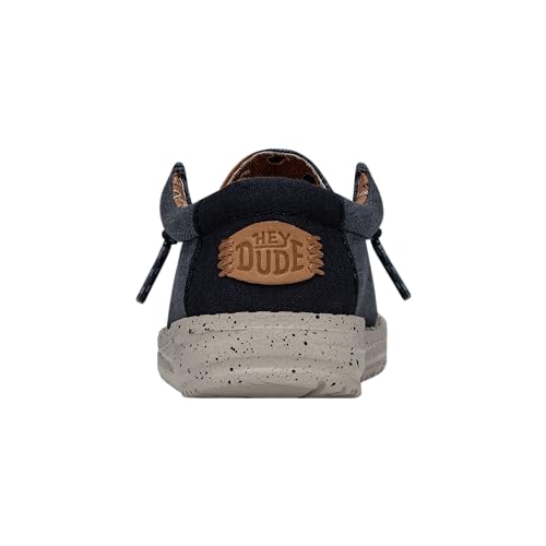 Image of HEYDUDE Wally Toddler Washed Canvas | Boy's Loafers | Boy's Slip On Shoes | Comfortable & Light Weight