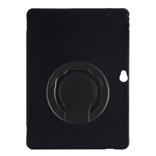 Shantime Tablet Funda Compatible con Huawei MediaPad M2 10.0 M2-A01L Wi-fi 3G 4G 10.1 2016 Funda Protectora 2 en 1 Antigolpes de TPU y Asa con Aro Giratorio 360° y Soporte(Negro)