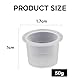 100 Stück Dynamic Tattoo Ink Cups,Farbkappen Caps Tintenbecher Farbe Pigment Farbbecher,Einweg Tätowieren Zubehör Clear Farbbehälter Kleine Pigmentbehälter Tätowier Container,für Makeup Permanent