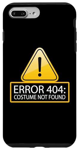 Funny Caution Error 404 Costume de Blague d'ordinateur Non trouvé Meme Coque pour iPhone 7 Plus/8 Plus