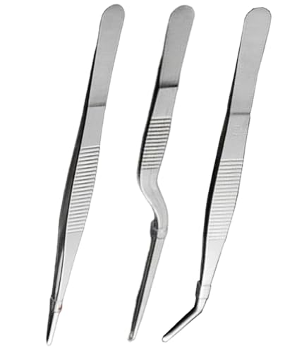 Image of 3 Pcs Tweezers for Kitchen, Kitchen Tools, Tweezers for Craft, Suitable for Aquatic Pets or Corals and Crafting Cooking Repairing