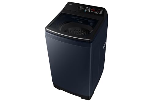 Image of Samsung, 10kg, 5 Star, AI Wash, Eco Bubble, AI Energy Mode, AI VRT+, Hygiene Steam, Quick Wash, Smart Control, Digital Inverter, Fully-Automatic Top Load Washing Machine, WA80F10B3NTL, BRUSHED NAVY