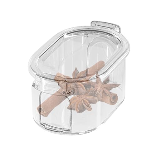 Caja De Especias, Utensilios de Cocina Herméticos y Reutilizables, Contenedor De Sal Con Tapa, Para Baño Mesa Hornear Cocinar Comedor Condimentos Bar Estación De Café Restaurante