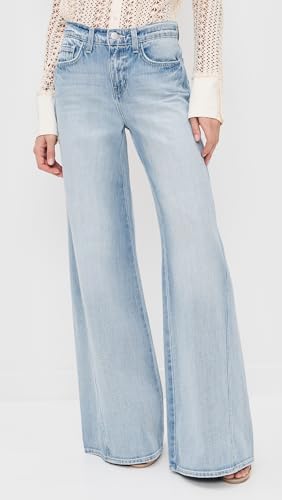 L'AGENCE Women's Beau T-Seam Wide Leg Jeans2