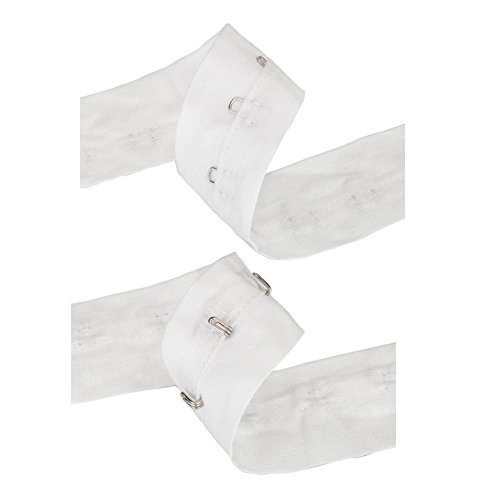 5.5 Yards (5M) Hook And Eye Tape,Hook And Eyes White Satin Ribbon Tape For Sewing Projuct (White) #TOP2