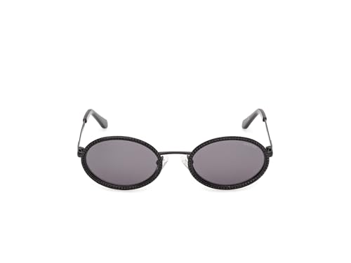 Lunettes de soleil GUESS femme pour terrasses et conduite, monture métal noir chic UV400