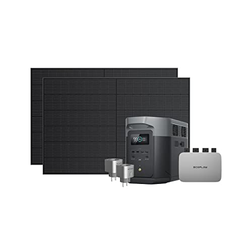 Kit Solar para Balcón EcoFlow PowerStream, Microinversor conectad...