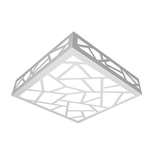 Plafonnier LED moderne carré fin 12W blanc encastré