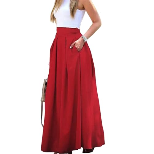 Jupe longue noire coupe en A fluide et flatteuse taille L