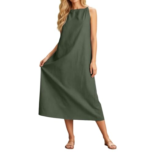 Robe d'été longue dos nu confortable contre la chaleur