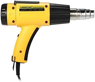 LCD Digital Temperature-Controlled Electric Hot Air Gun Adjustable Heat IC SMD Welding Tools with Nozzle 2000W AC220