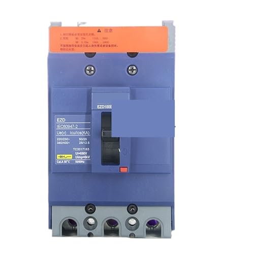 Disjoncteur à boîtier moulé 50A triphasé EZD100E30500N triphasé 3P 25KA