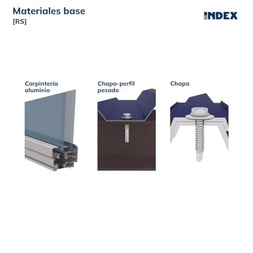 Miniatura 3 de Index Fixing Systems Rs - Pack De 500 Tornillos Punta Broca, Cabeza Remache Recubrimiento Cincado, 3,5 X 16 Mm