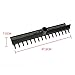DYNWAVE 37.5x7.5cm Golf Bunker Rake Head Replacement, 16 Teeth Double Sided Sand Trap Pitch Course Caring Raking Tool
