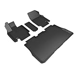 3D MAXpider Custom Fit Kagu Floor Mat (Black) Compatible with Tesla Cybertruck 2024 -R1 R2
