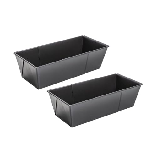 Zenker 9914350 - Set di 2 stampi per torte estensibili, stampo per torte, stampo per torte, stampo per torte, stampo rettangolare, acciaio, nero, 20-35 x 11,5 x 7 cm