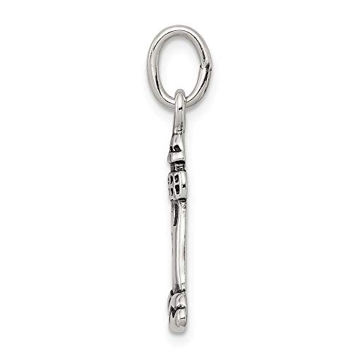 Sterling Silver Antiqued Lighthouse Charm (Approximately 20 X 8 Mm) #TOP1