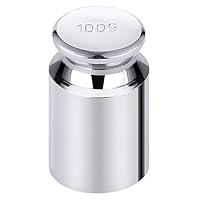 Trimming Shop 100g Kalibrierwaage, Gewicht, verchromt, für präzise Kalibrierung, um die Genauigkeit von Taschen und Digitalwaagen, Schmuck, Küchenwaagen (1 Stk.) zu überprüfen