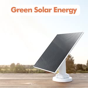 Dzees 5W Solar Panel For Wireless Outdoor Security Camera, Compatible With Rechargeable Battery Powered Camera, Continuous Solar Power For Camera, Waterproof, Reliable And Non-Stop Green Charging #TOP7