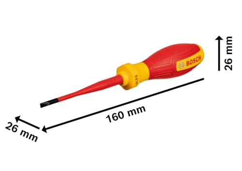 Tournevis VDE BOSCH SL35x75 Isolé jusquà Manche ergonomique Embout plat - vue 7