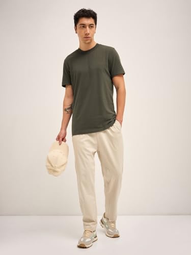 Image of Solid Crew Neck Regular Fit T-Shirt