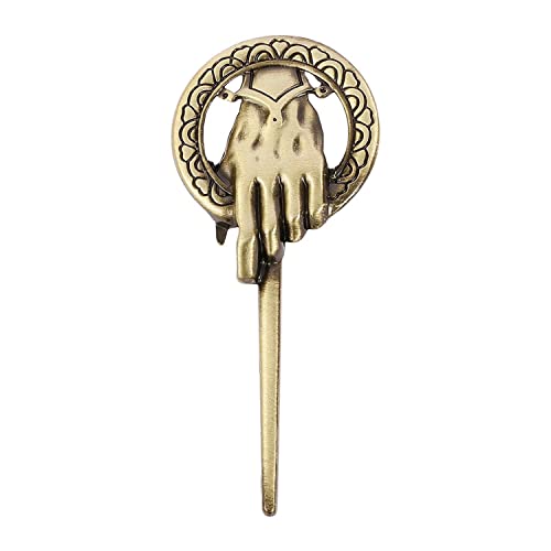 Broche estético de la mano del rey Tyrion de Juego de Tronos, Zinc