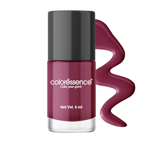 Image of Coloressence Cute Coats Long Lasting Nail Paint | Chip Resistant | Quick Dry | One Swipe Application | Toxin Free|Bride To Be-6Ml, shimmery, glossy finish
