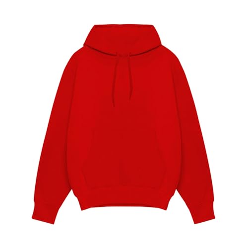 Men's Hoodies Unisex Running Outfits Casual Solid Color Long Sleeve Drawstring Pullover Hooded Sweatshirt2