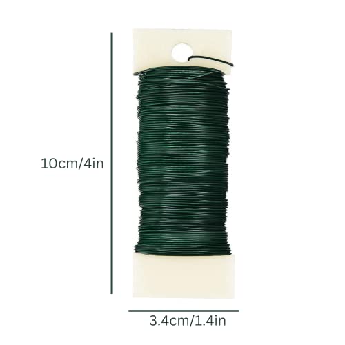 Florist Wire, Green Floral Wire, Christmas Wreath Making Supplies, Xmas Floristry Wires, Wreath Making Kit, Craft Supplies for Wreaths Garland, Reef Flower Arranging Accessories - Image 4