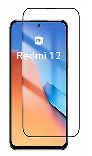 Image of Casodon Designed for Poco M6 Pro 5G Tempered Glass Screen Protector Guard (Black) Full Screen Coverage with Easy Installation Kit