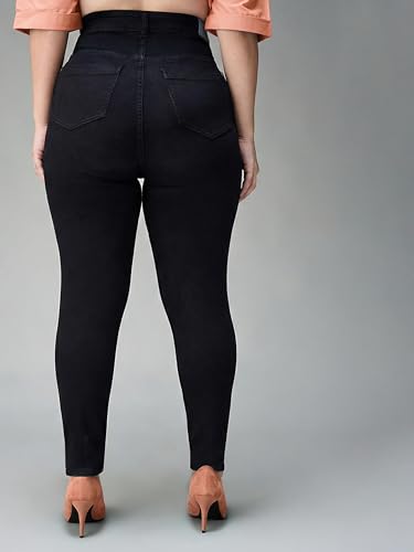 Image of Miss Chase A+ Women's Bootcut High Rise Regular Length Stretchable Denim Jeans