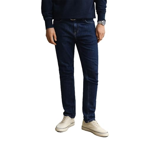 Gant Jeans Slim Clean Wash pantalon haut de gamme coupe classique homme