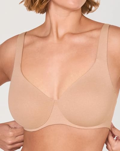 Image of DELIMIRA Minimizer Bras for Women Full Coverage Plus Size Underwire Unlined Supportive Seamless Bra