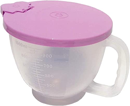 Jarra pequeña Tupperware estilo vintage 4 tazas lavanda miniatura 1