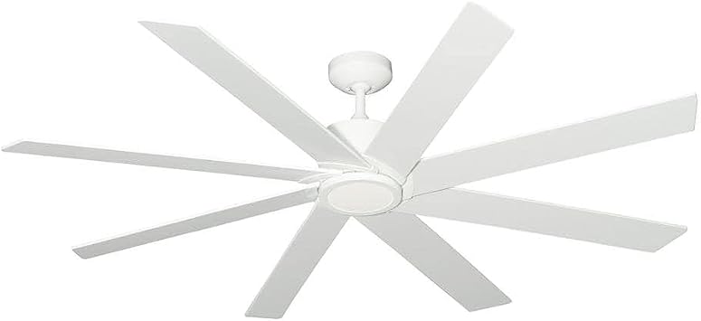 Northstar 60 in. Pure White Ceiling Fan with LED Light