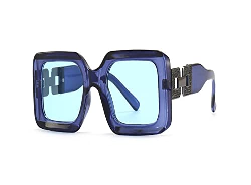 Lunettes noires pilote UV400 pour femme avec monture rectangulaire chic