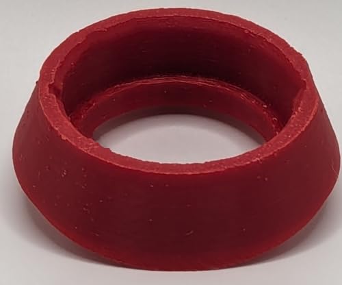 No Gouge Pinball Stern Action/Smash Button Replacement Bezel, Vibrant Colors (FIRE Engine RED)