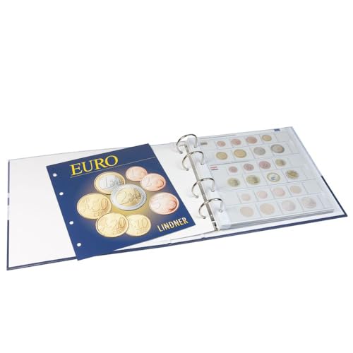 Album pré-imprimé pour séries Euro Lindner pour compléter et ranger facilement sa collection