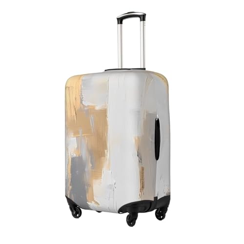 Elegant Abstract Elastic Travel Luggage Cover, Washable Spandex Suitcase Protector, Anti-Scratch Fits 18-32 Inch2